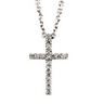.085 CTW Diamond Cross Necklace Ref 602031