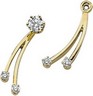 Diamond Earring Jackets .13 CTW Ref 325513