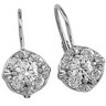 Diamond Lever Back Earrings .9 CTW Ref 919584