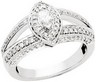 Bridal Retro Antique Style Engagement Ring .75 CTW Ref 892940
