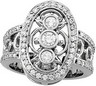 Diamond Right Hand Ring .75 CTW Ref 454414