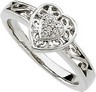 Diamond Heart Filigree Ring .04 CTW Ref 543843