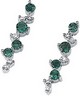 Genuine Emerald and Diamond Earrings .1 CTW Ref 556294