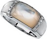 Mother of Pearl & Diamond Ring | 1/8 carat TW | SKU: 65878
