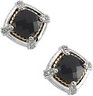 Checkerboard Onyx and Diamond Earrings 8 x 8mm .1 CTW Ref 448710