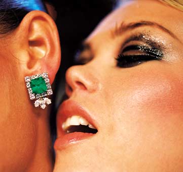 Stellar Jewelry Earrings pearl and diamond chandelier earrings. Stellar Jewelry Earrings