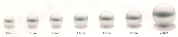 Pearl Sizes: 10, 11, 12, 13, 14, 15, and 20mm