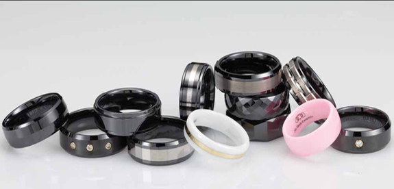 Ceramic Couture� Wedding Bands