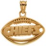 Kansas City Chiefs NFL Football Pendant | 12.5 x 19.5 mm | SKU: NFL-20735