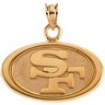 San Francisco 49ers NFL Logo Pendant | 13 x 22.5 mm | SKU: NFL-20759
