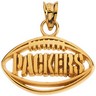 Green Bay Packers NFL Football Pendant | 11 x 19 mm