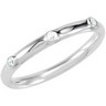 Stackable Fashion Ring With Clear Cubic Zirconia Ref 504466