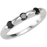 Stackable Fashion Ring With Black CZ Ref 574870