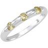 Stackable Peridot Colored CZ Ring Ref 450130