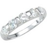Stackable Fashion Ring 4mm with Round Clear CZ Ref 602539