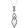 .75 CTW Black and White Diamond Necklace Ref 859306