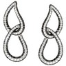 2.75 CTW Black and White Diamond Earrings Ref 640907