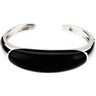 Genuine Onyx Hinged Cuff Bracelet Ref 720841