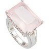Genuine Rose Quartz Ring Ref 401207