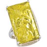 Genuine Green Gold Quartz Ring Ref 388112