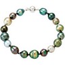 Tahitian Cultured Pearl Bracelet and Necklace Set Ref 127208
