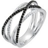 Genuine Black Spinel and Diamond Ring Ref 615386