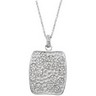 Sterling Silver CZ Necklace Ref 150309