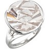 Genuine White Quartz Ring Ref 792734