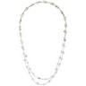 Freshwater Cultured Pearl and Genuine Crystal 42.25 inch Necklace Ref 181060