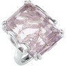 Genuine Rose De France Quartz and Diamond Ring Ref 486109