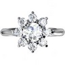 1.75 CTW Diamond Cluster Ring Ref 233049