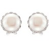Freshwater Cultured Pearl Earrings Ref 259930