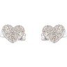 Diamond Heart Earrings .17 CTW Ref 443764