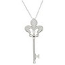 .2 CTW Diamond Fleur De Lis Key Necklace Ref 139437