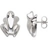 Frog Earrings 14.96 x 11.49mm Ref 685929