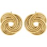 14K Gold Clad Sterling Silver Knot Earrings Ref 762586