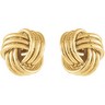 14K Gold Clad Sterling Silver Knot Earrings Ref 603780