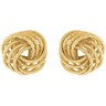 14K Gold Clad Sterling Silver Knot Earrings Ref 965774