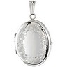 Oval Locket with Floral Engraving Ref 869549