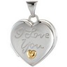 Heart Locket Engraved with I Love You Ref 769806