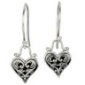 Fashion Earrings with Heart Dangle Ref 875188