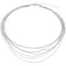 8 Strand Diamond Cut Cable 16 inch Chain with a 2 inch Extension Ref 714824