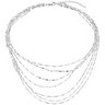7 Strand 16 inch Twisted Bar Chain with 2 inch Extention Ref 575393