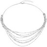 8 Strand 16 inch Curb and Bead Chain with 2 inch Extention Ref 157292