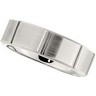 7.0mm Heavy Beveled Dura Cobalt Band with Satin Finish Ref 365935
