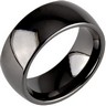 8.0mm Black Ceramic Couture Domed Band Ref 904920