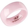 8.0mm Pink Ceramic Couture Domed Band Ref 956035