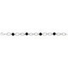 Stainless Steel and Onyx Bracelet or Necklace Ref 538601
