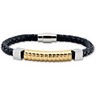 Leather and Stainless Steel Bracelet Ref 932975