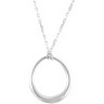 Sterling Silver 16 inch Necklace with Fashion Drop Ref 447260